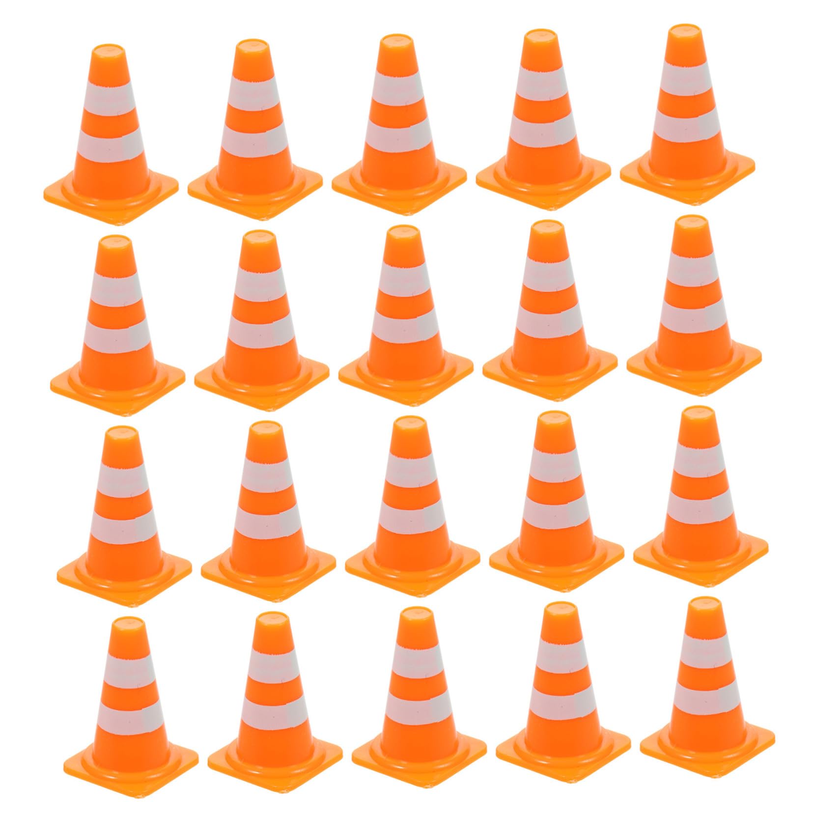 TOYANDONA 30 pièces Jouets Panneaux Signalisation et Barricades de Circulation pour Garçon Fille Modèles Educatifs de Sécurité Routière Cônes de Chantier Orange pour Jeux Apprentissage et