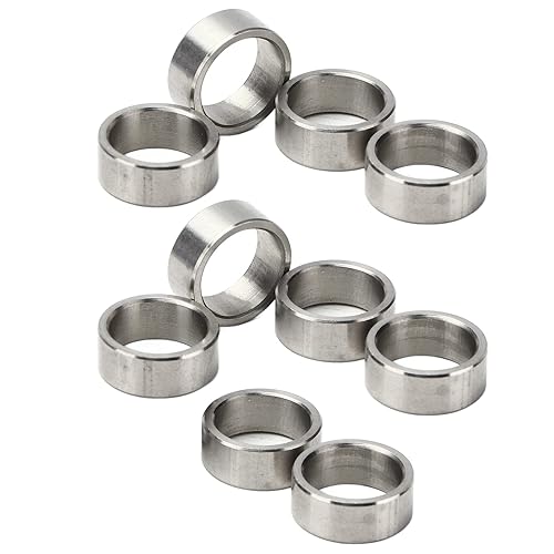 Vista 40 de Kit espaciador de arandela de acero inoxidable – 10 piezas de 0.591 in de diámetro exterior x 0.472 in de diámetro