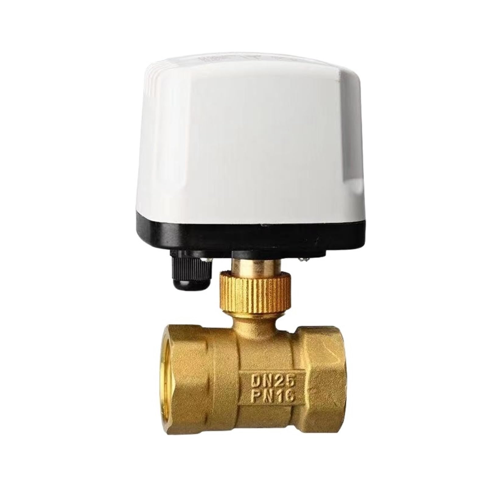 Válvula de bola motorizada a prueba de agua, válvula de bola eléctrica de latón de 3 cables y 2 controles, Motor de Metal de gran torsión for medio de agua, Gas y aceite Piezas de válvulas de apertura