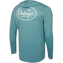 PELAGIC Apparel Men's Vaportek Circled Hooded Fishing Shirt
