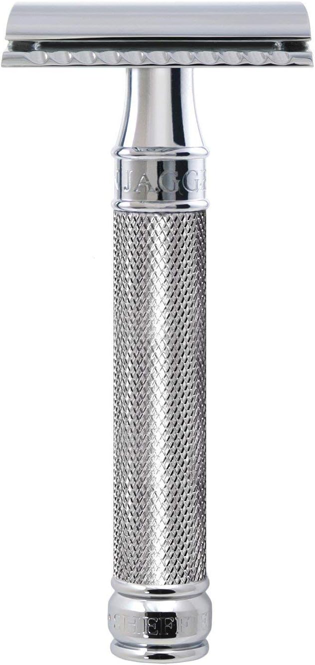 DE89KN Safety Razor with Knurled Effect Handle