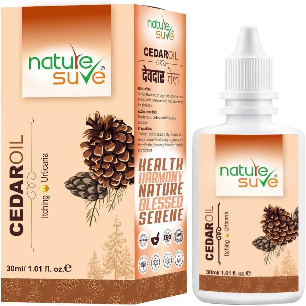 Nature Sure Cedar Oil Deodar Oil for Itching and Urticaria in Men & Women - 1 Pack (30ml)