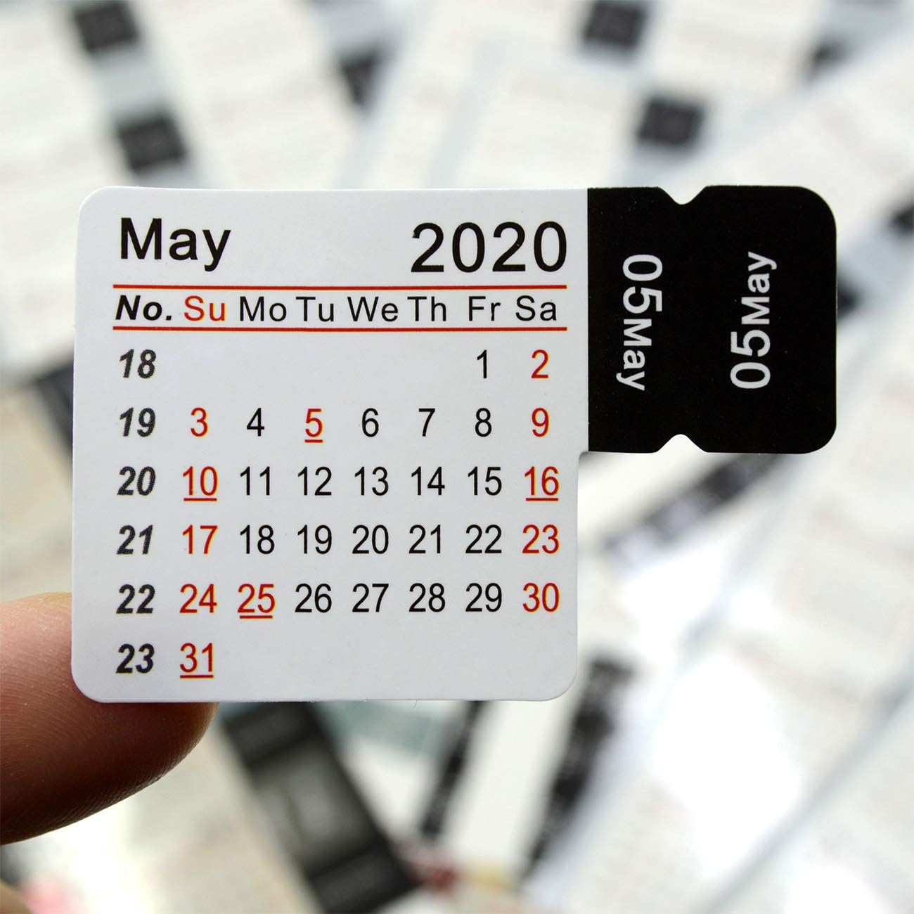 GoldenSunny Calendar Stickers from January 2020 to June 2021 for Planner, Journal, Notebook, 72 Monthly Planner Tabs with Week Numbers and Holidays - 4 Sets