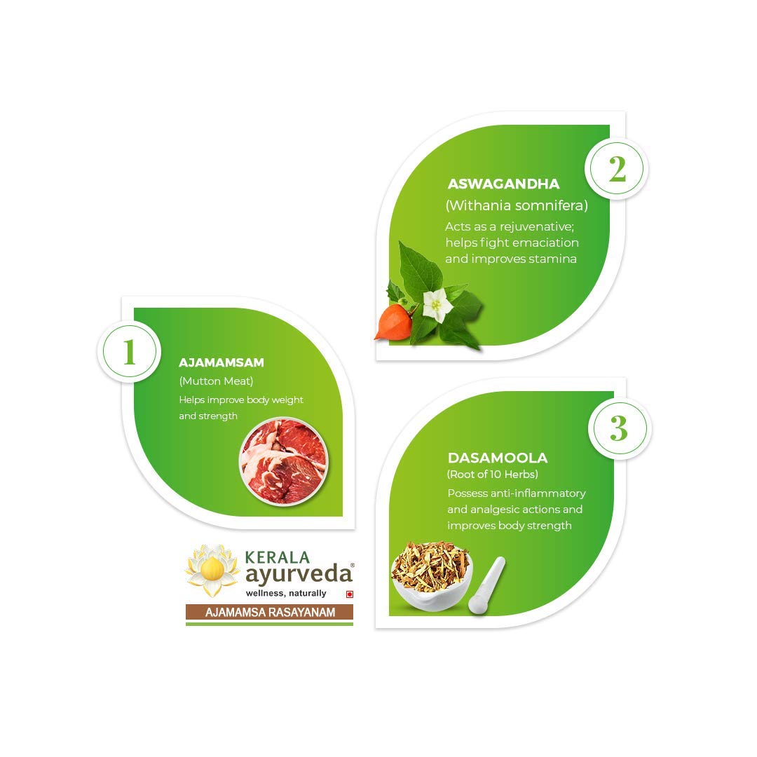 Kerala Ayurveda Ajamamsa Rasayanam 500 Gm 2