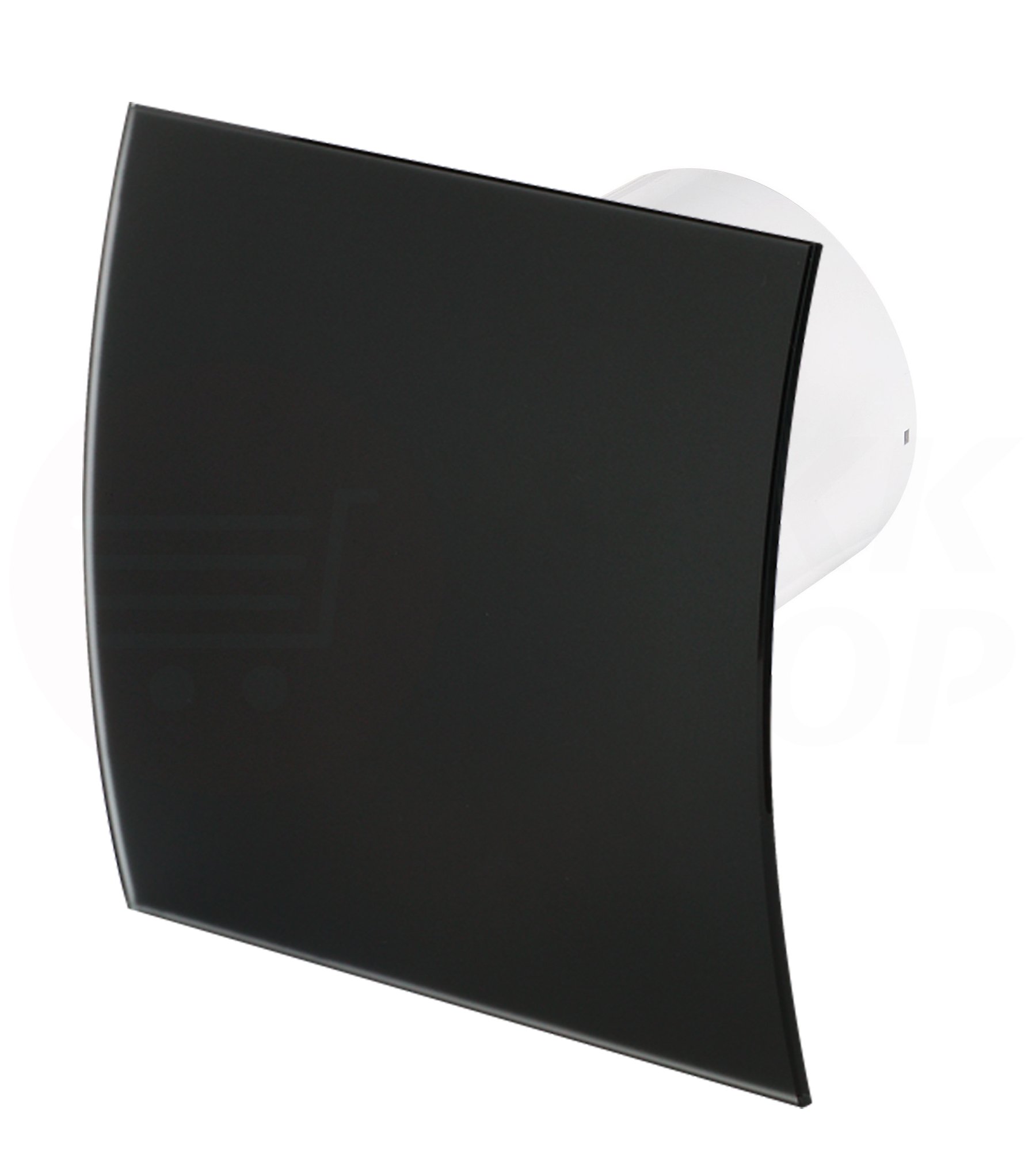 Designerski wentylator z prawdziwego szkła satynowanego z klapą zwrotną z łożyskiem kulkowym bardzo cichy wentylator łazienka WC ściana wentylator sufitowy łożysko kulkowe designerski panel przedni silnik