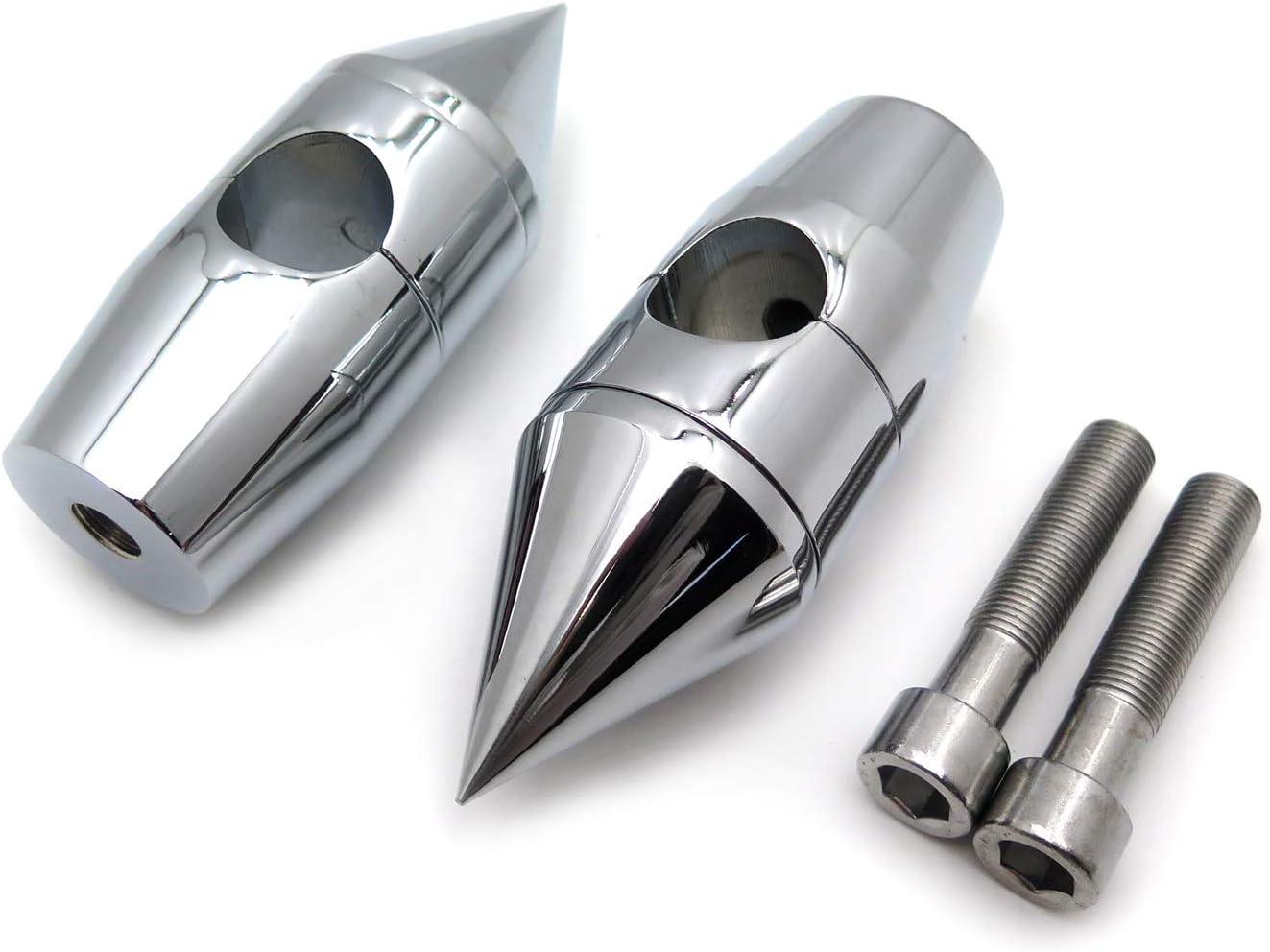 XKMT-1" Chromed Handlebar Pullback Risers Compatible With H-D/Cruisers/Choppers/Metrics with 2.5cm bar diameter Suzuku Boulevard Vulcan 900 [B017QVAB1I]