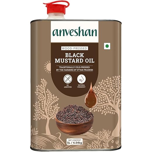 Anveshan Wood Cold Pressed Mustard Oil 5 Litre
