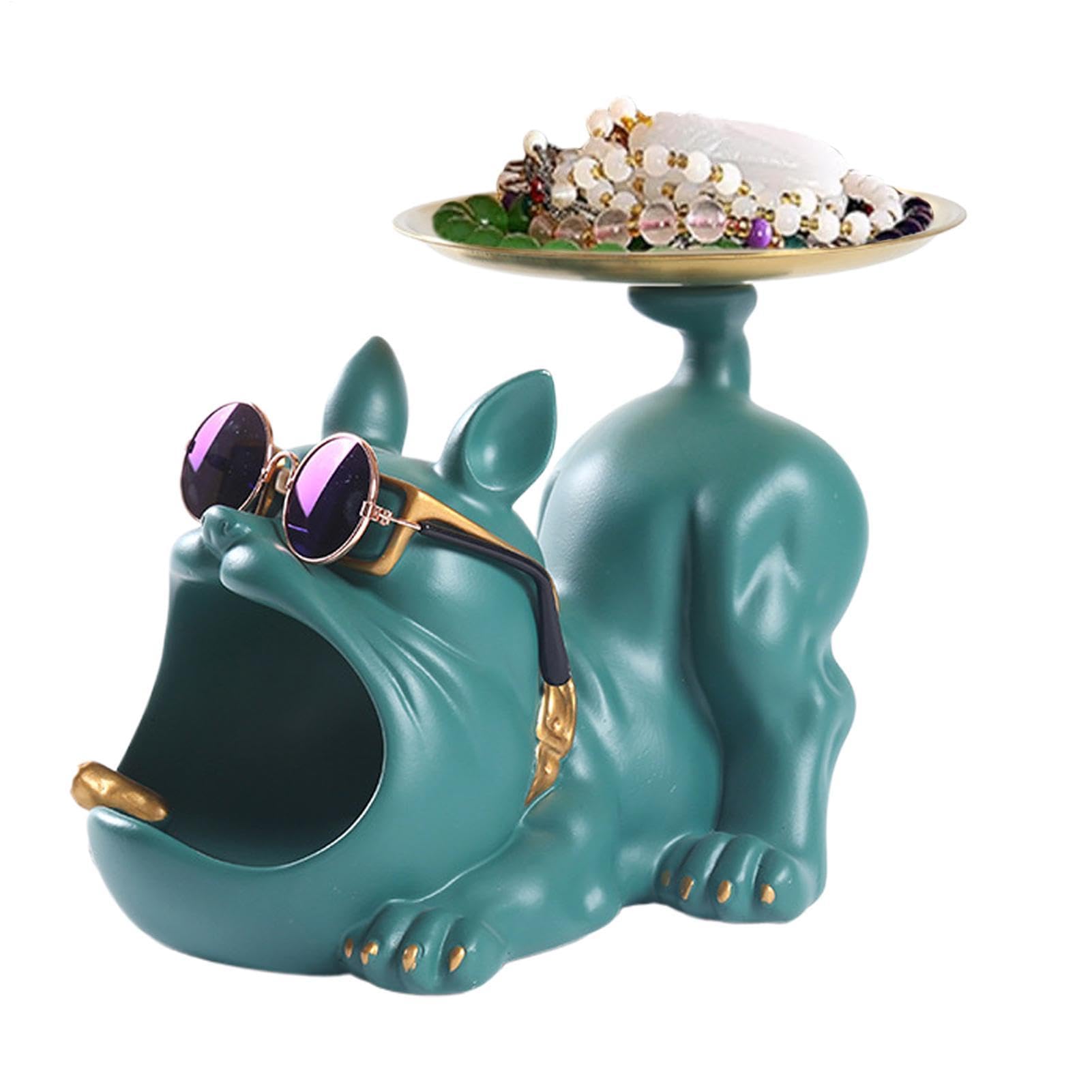 Bandeja de joyas y dulcero decorativo de resina ideal para regalar en un estreno de casa