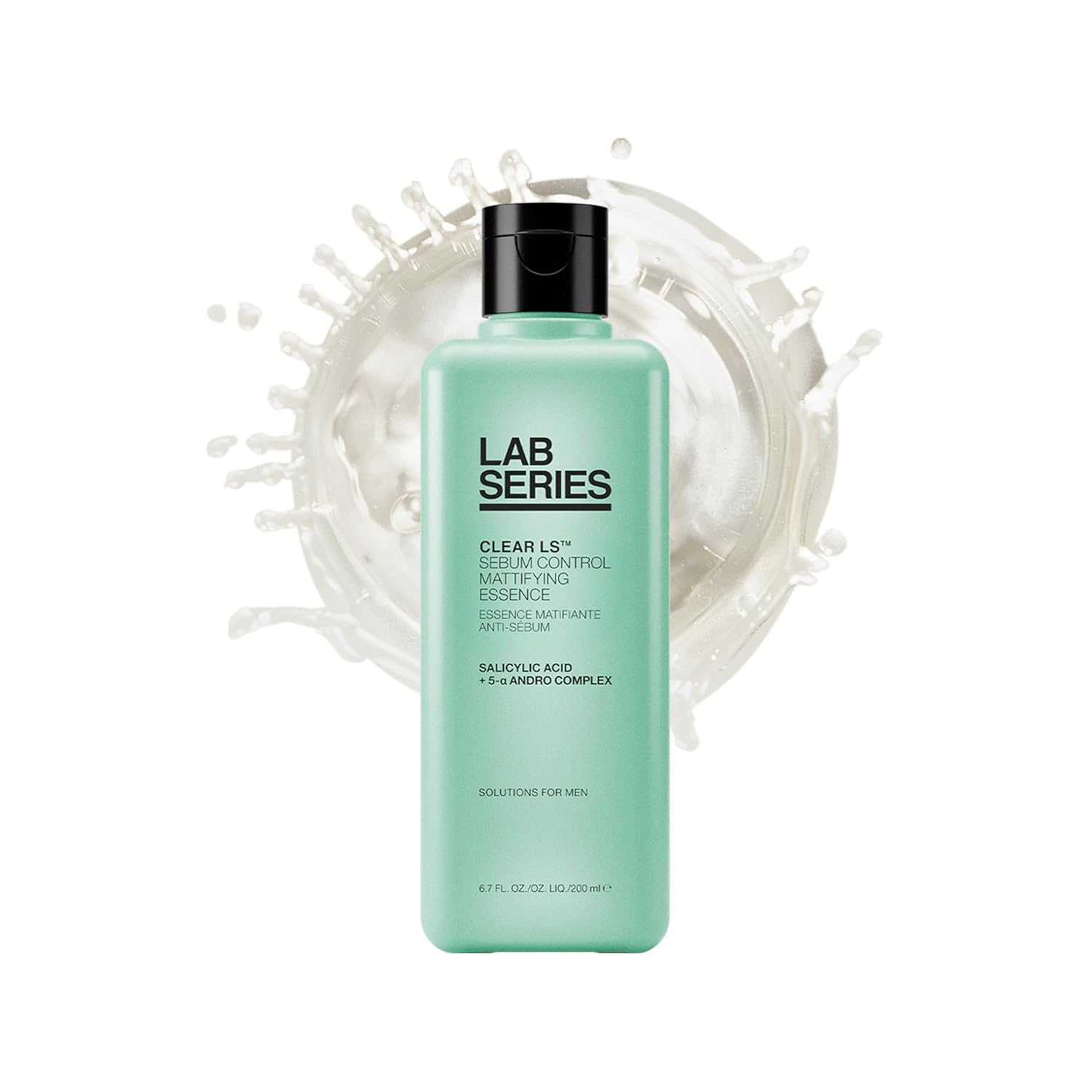 Lab Series Men's Clear LS Oil Control Mattifying Face Toner with Salicylic Acid - Face Essence Suitable for Acne Prone Skin - Skin Care for Men - Dermatologist Tested, 6.7 Fl Oz