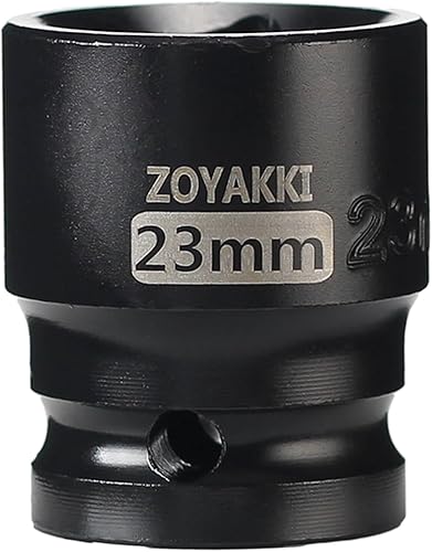 Miniatura 222 de Enchufe de impacto de 6 PT de 1/2" x 0.827 in de profundidad, CR-MO, 1/2 pulgada de accionamiento de 6 puntos para una fácil extracción