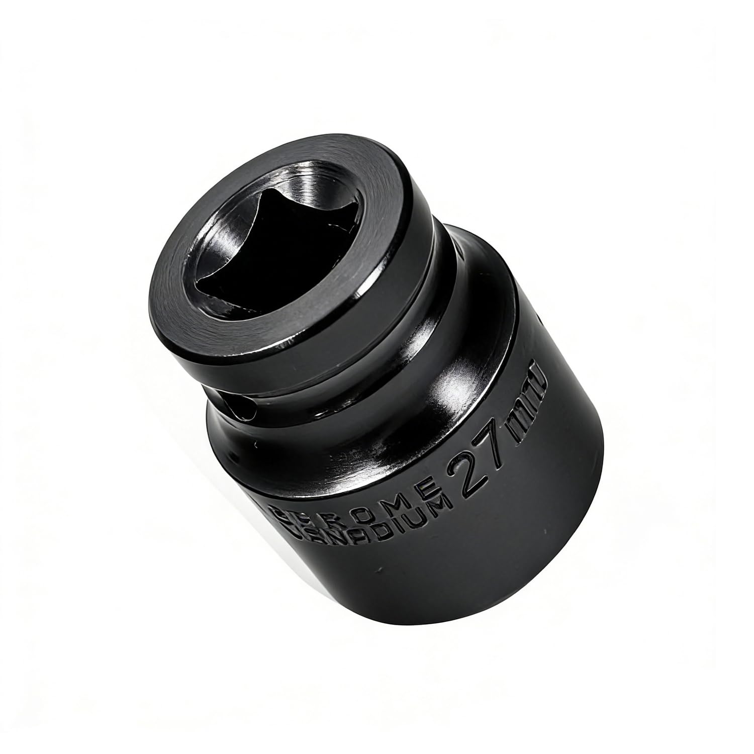 Youzzei 1/2 Inch 27mm Impact Socket, 6 Point Shallow Metric Socket, Upgraded Electrophoretic Coating CR-V Steel 27mm Sockets 1/2" Drive for Car Repair Mechanical Maintenance Home Use