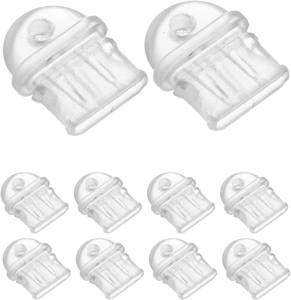 DOITOOL 30 Pcs Clear USB-C Dust Plugs Phone Charging Port Protector with Hole Transparent Type C Plug Covers for Phones Reusable Anti-Dust Accessories for Daily Use