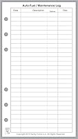 Vista 14 de Registro de Pagos/Gastos de Tamaño Personal y Registro de Cheques, Dimensionado y Perforado para Filofax Personal Notebook (9.4 cm x 17.1 cm)