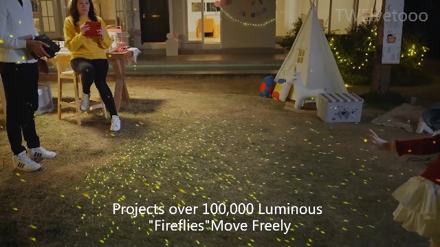 Image of Smart Outdoor Laser Lights Projector, 7 Color Motion Star Firefly Lights Effect, Moving Dynamic RGB Lights Show Waterproof Laser Projection with App & Remote Control for Parties Home Garden Yard