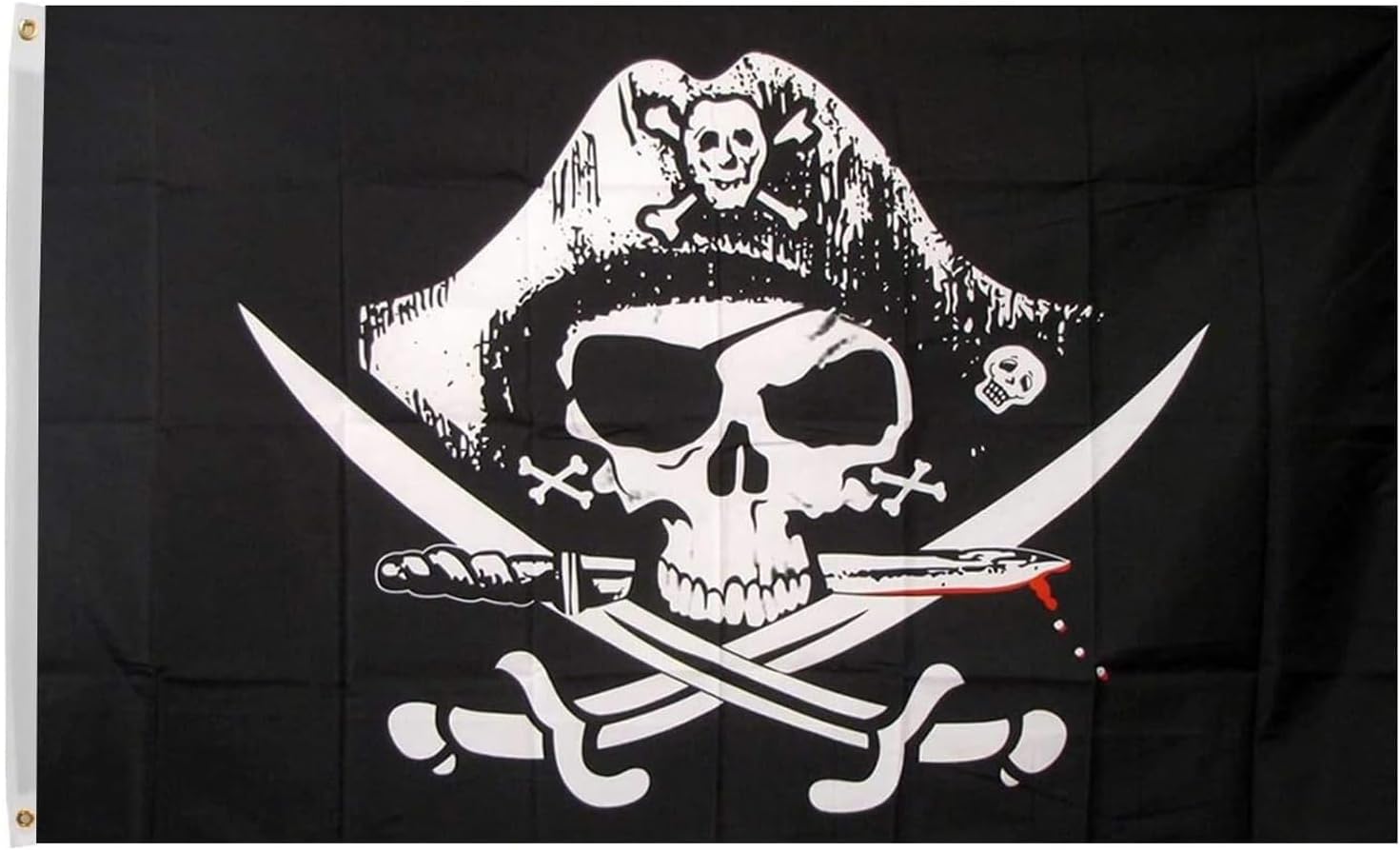 3x5 Ft Dead Man's Chest Pirate Polyester Flag with Brass Grommets