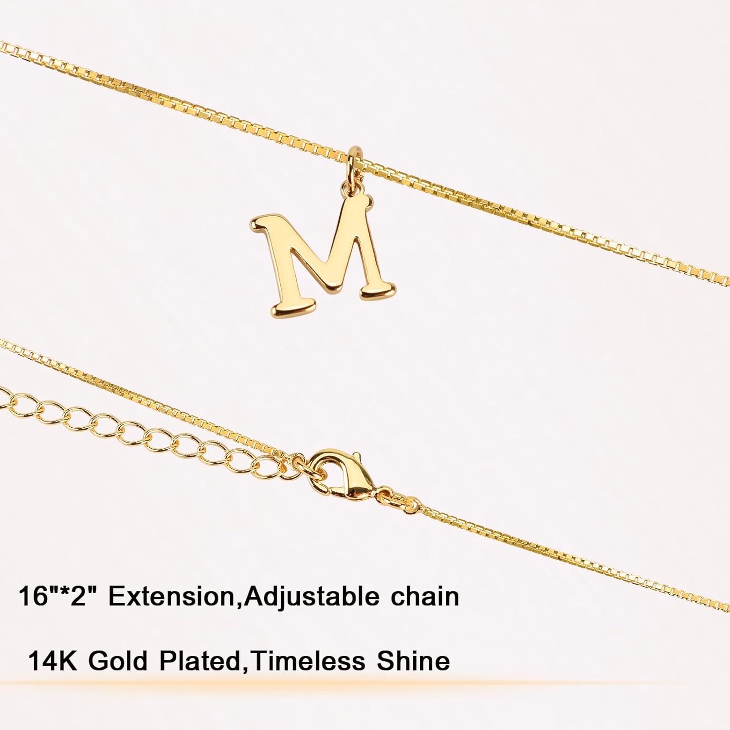 Initial Necklaces,Stylish Personalized Letter Necklace,Tiny A-Z Pendant Choker,Dainty Monogram Name Necklace for Women Gift - Image 3