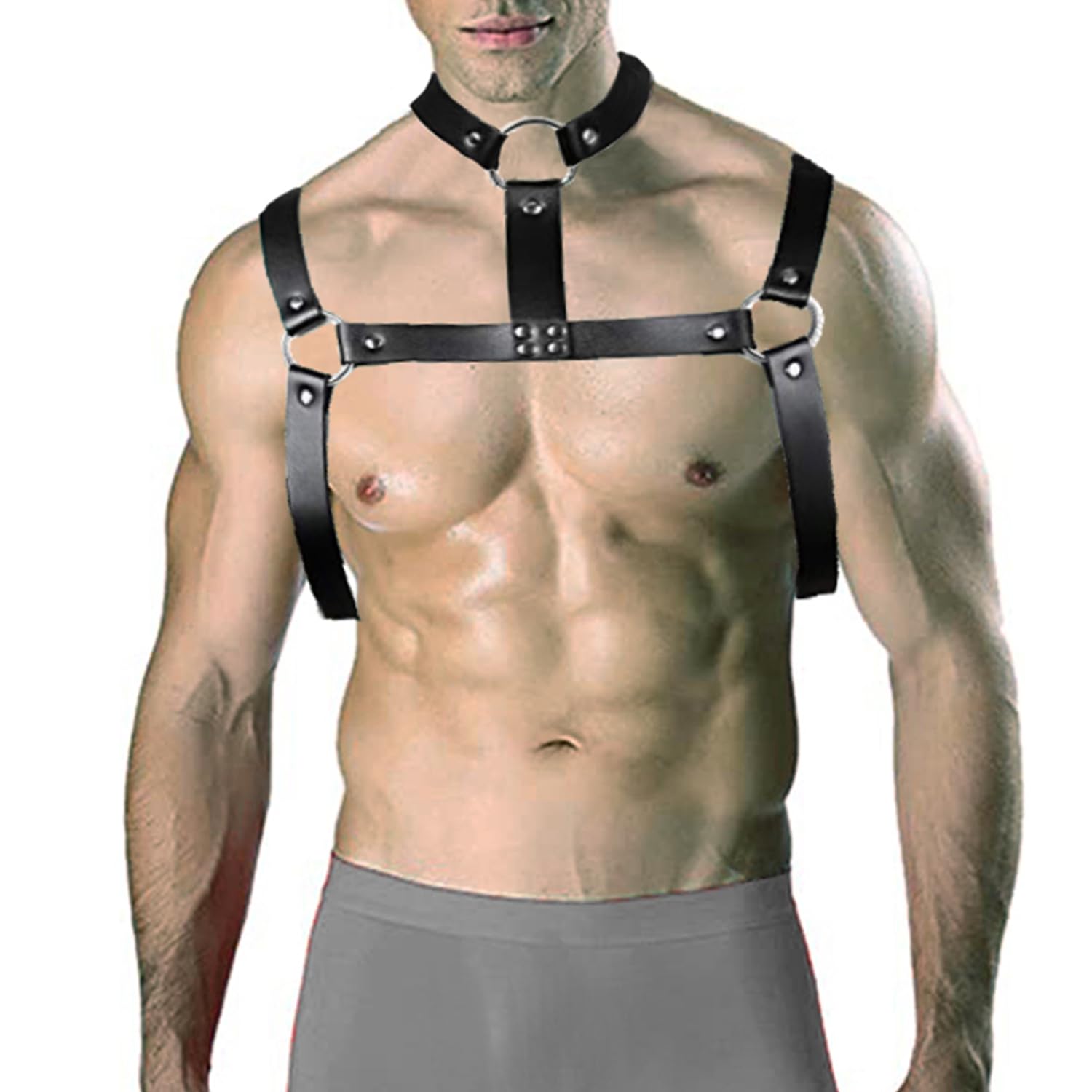 Men's Body Chest Harness Tough Man Bondage Harness Straps Fetish Costumes