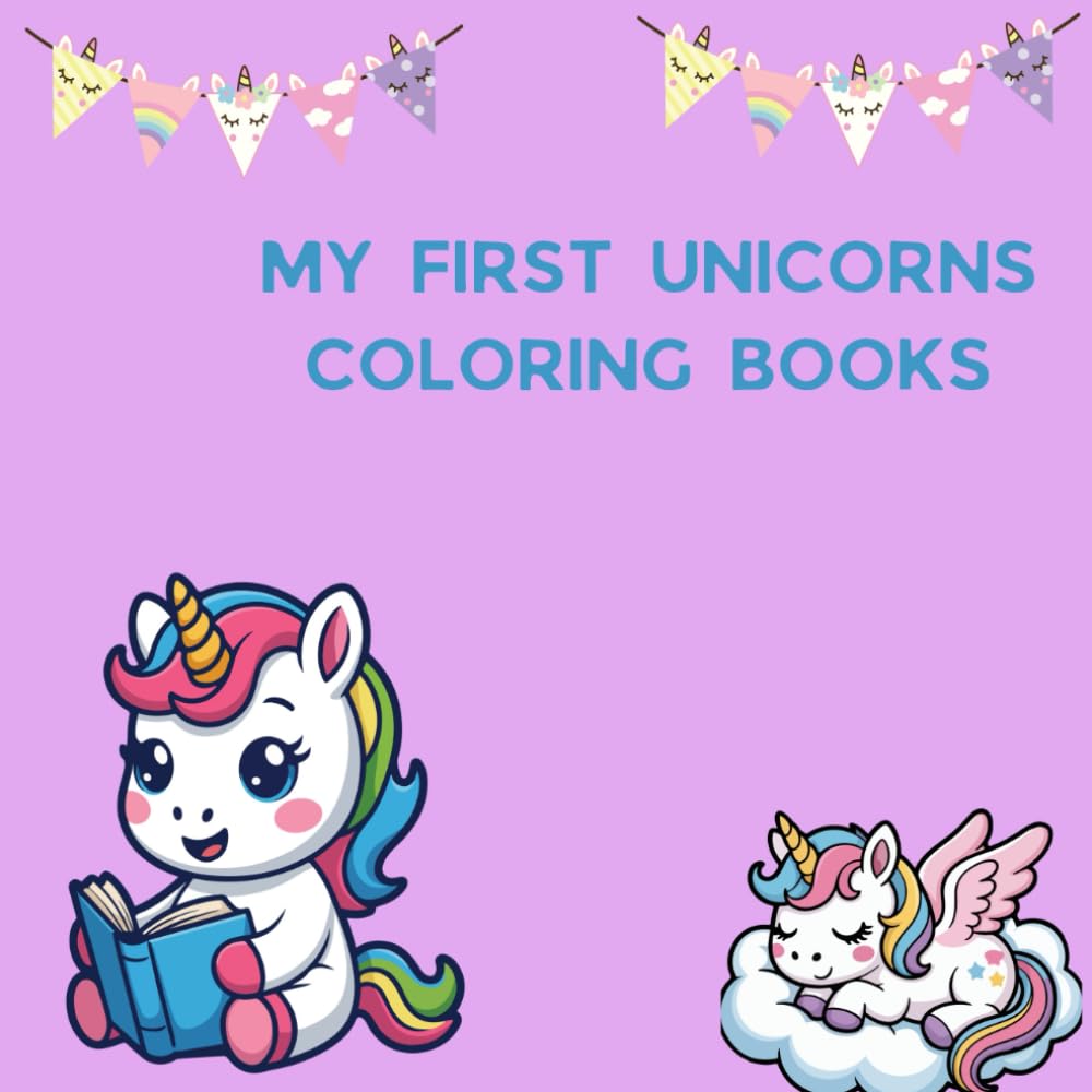 Cute Unicorns Coloring Book: Fun and Easy Unicorn Designs to Inspire Imagination and Calm