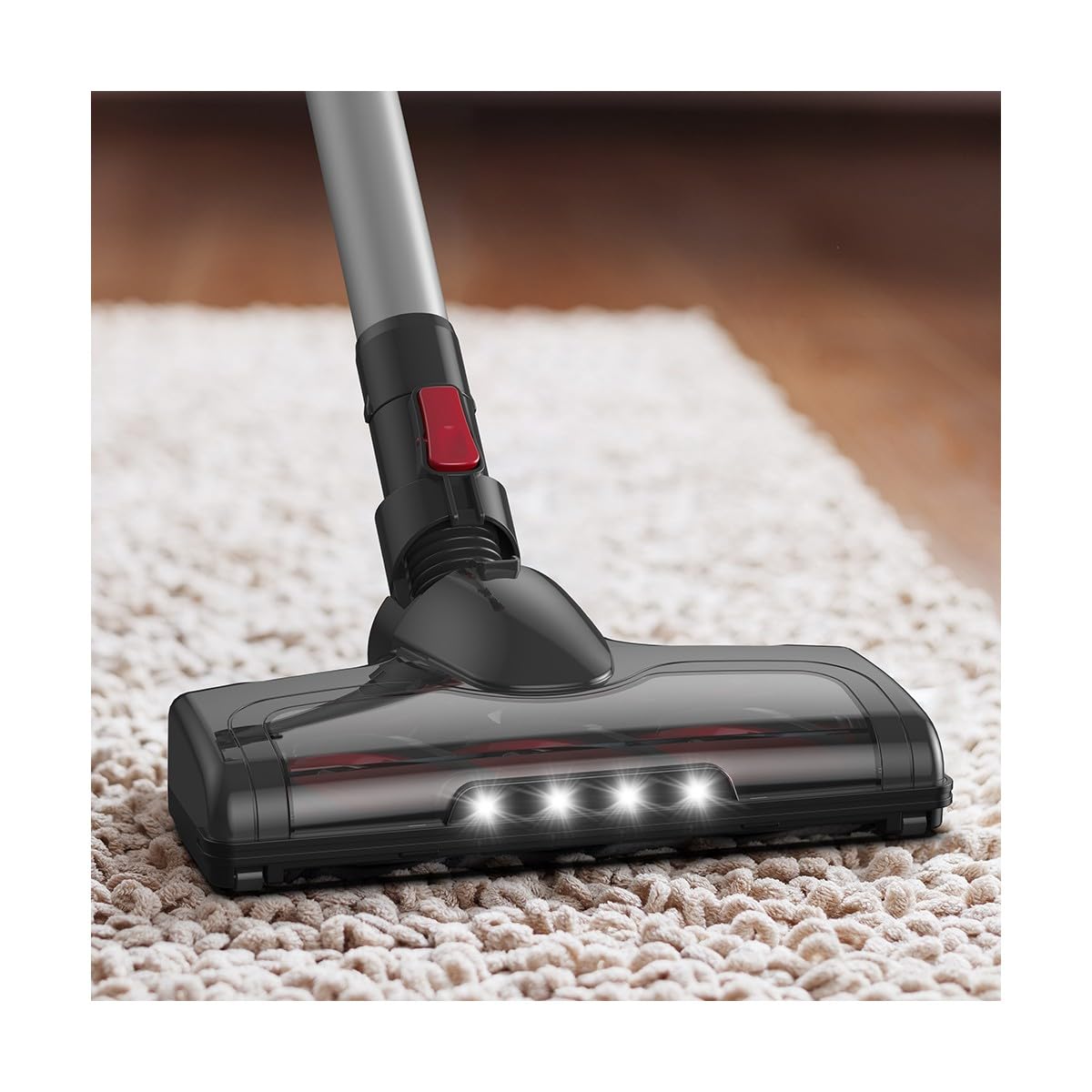Livoo – Aspirateur balai sans fil flex – puissance moteur 150W, 10kPa, batterie lithium, autonomie 40 min, tube flexible, 2 vitesses