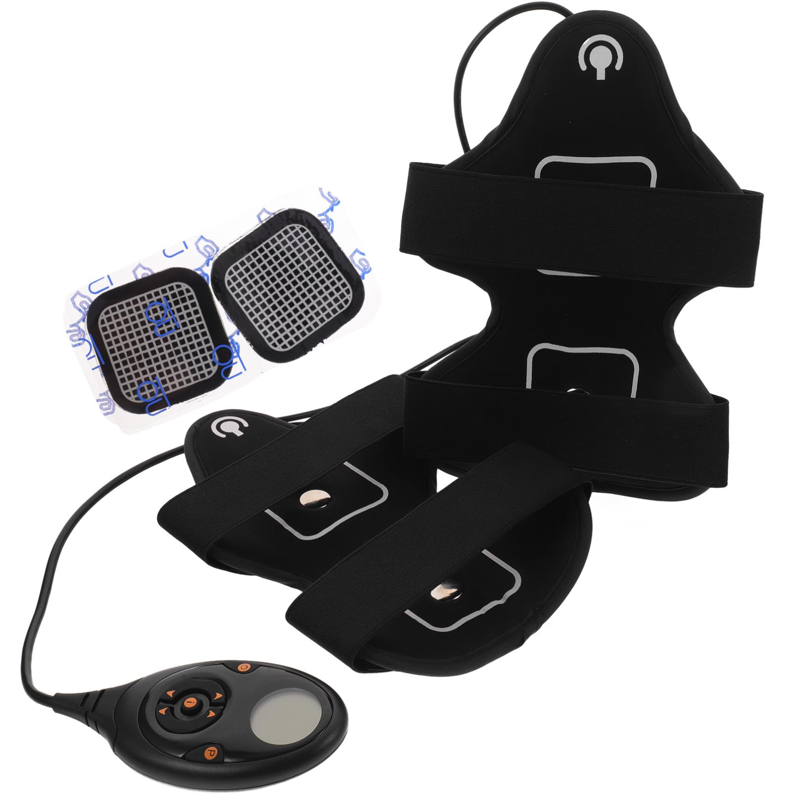 Toyvian Máquina Inteligente para Ejercitar Brazos y Muslos Control Inteligente y Cinturón Adelgazante de Tela Negra para Pérdida de Peso en Casa