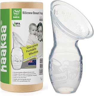 Haakaa Silicone Breastfeeding Manual Breast Pump Milk Pump 100% Food Grade Silicone BPA PVC and Phthalate Free