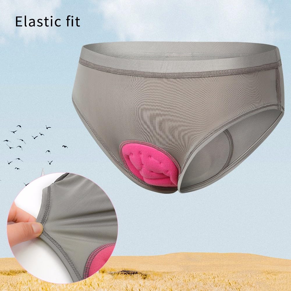 Cuissard Cyclisme Femme 3D Gel Respirant - Sous-Short VTT Vélo De Route Pink XS