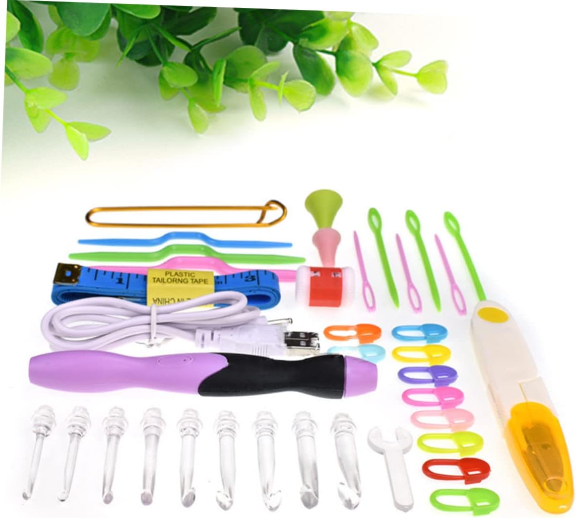 38pcs LED Crochet Hook Set for Beginners and Experts