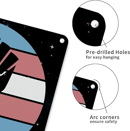 Miniatura 4 de Letrero de metal con texto en inglés "Rainbow Gay Rights Lesbian Equality of Black Trans Lives Matter", bisexual lesbiana vintage, letreros de metal