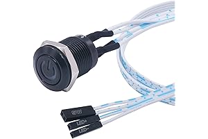 weideer PC Power Push Button Switch with Blue LED Ring: Enhance control and aesthetics
