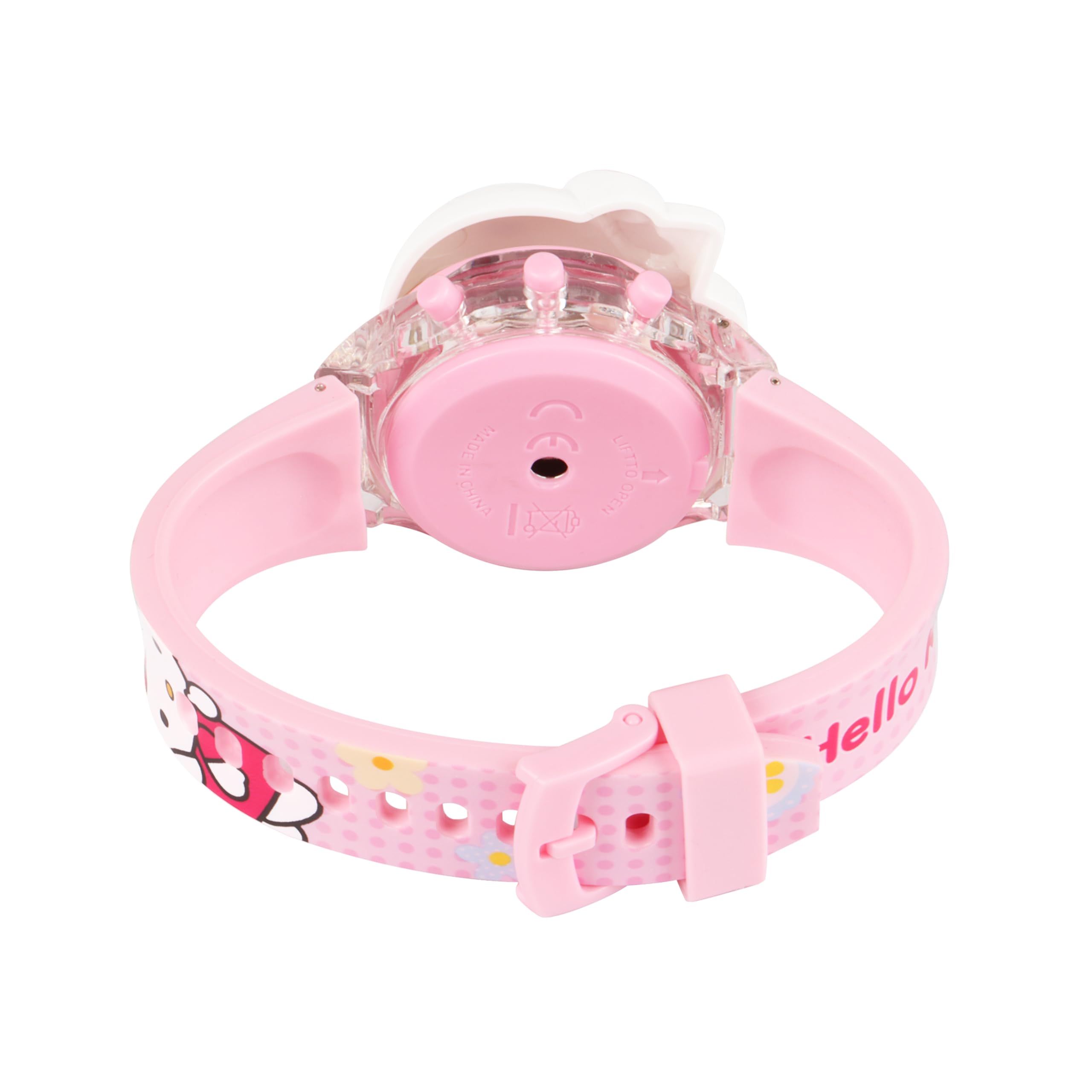 Matrix Kids Edition 3D Face Digital Watch for Kids with Disco Lights & Music (Pink) 3