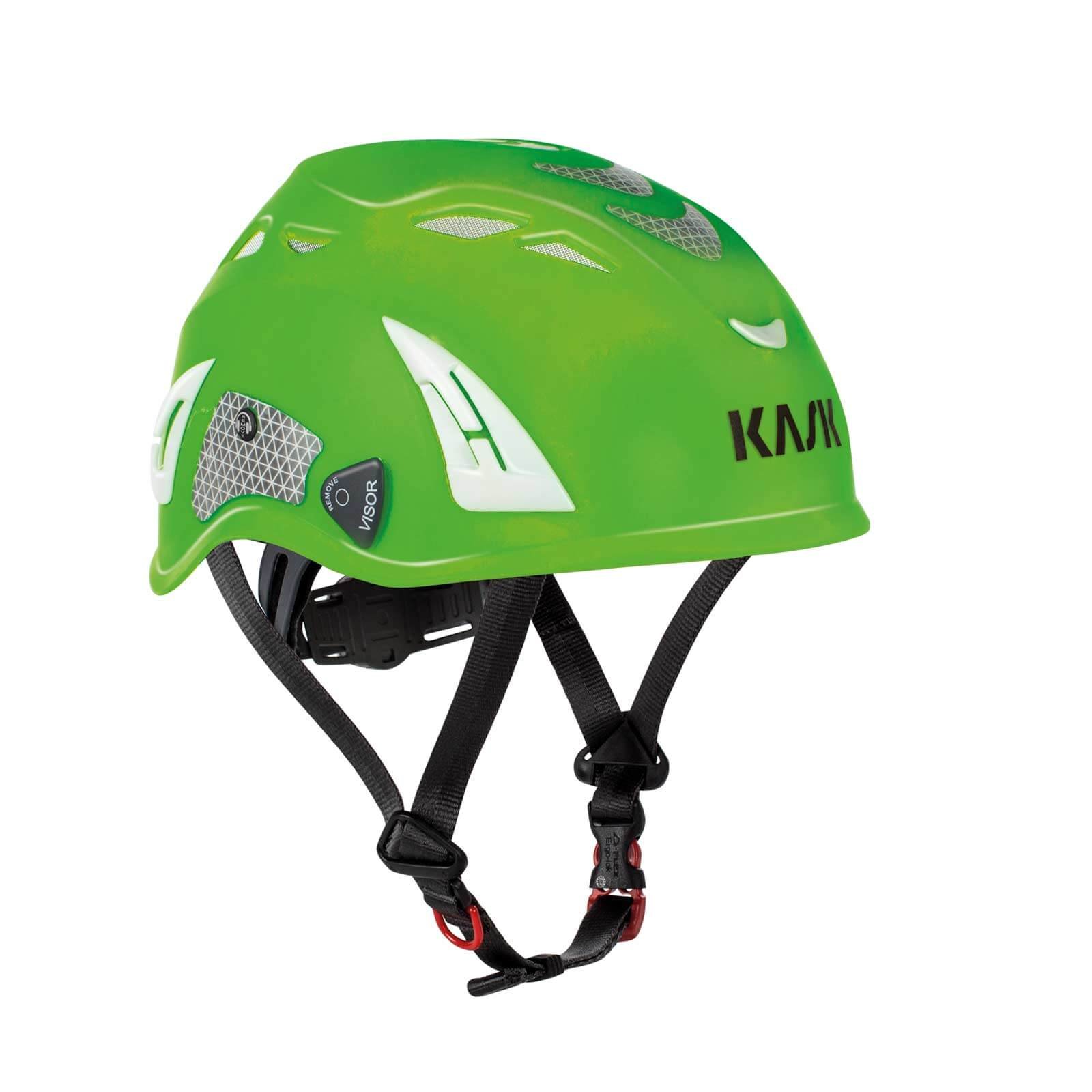 Kask whe00009 – 224 tamaño 51 – 63 cm "Plasma Hi Viz – Casco de neón verde