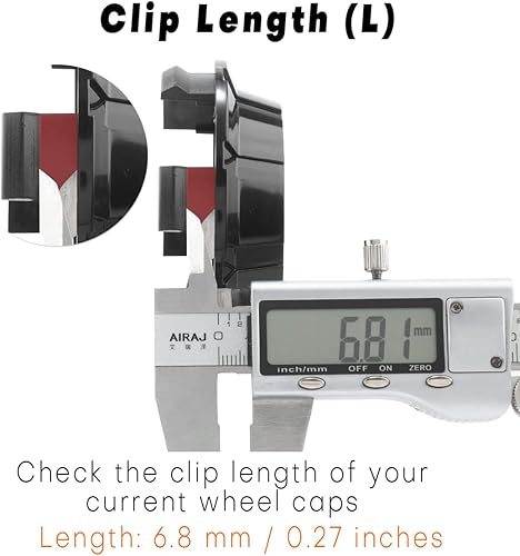 Miniatura 5 de GTownWorks - Tapones centrales de rueda de 3.268 in 3.26 pulgadas para ruedas Cadillac Escalade de 18, 20, 22 pulgadas, 2007-2013 9595891 9595759,