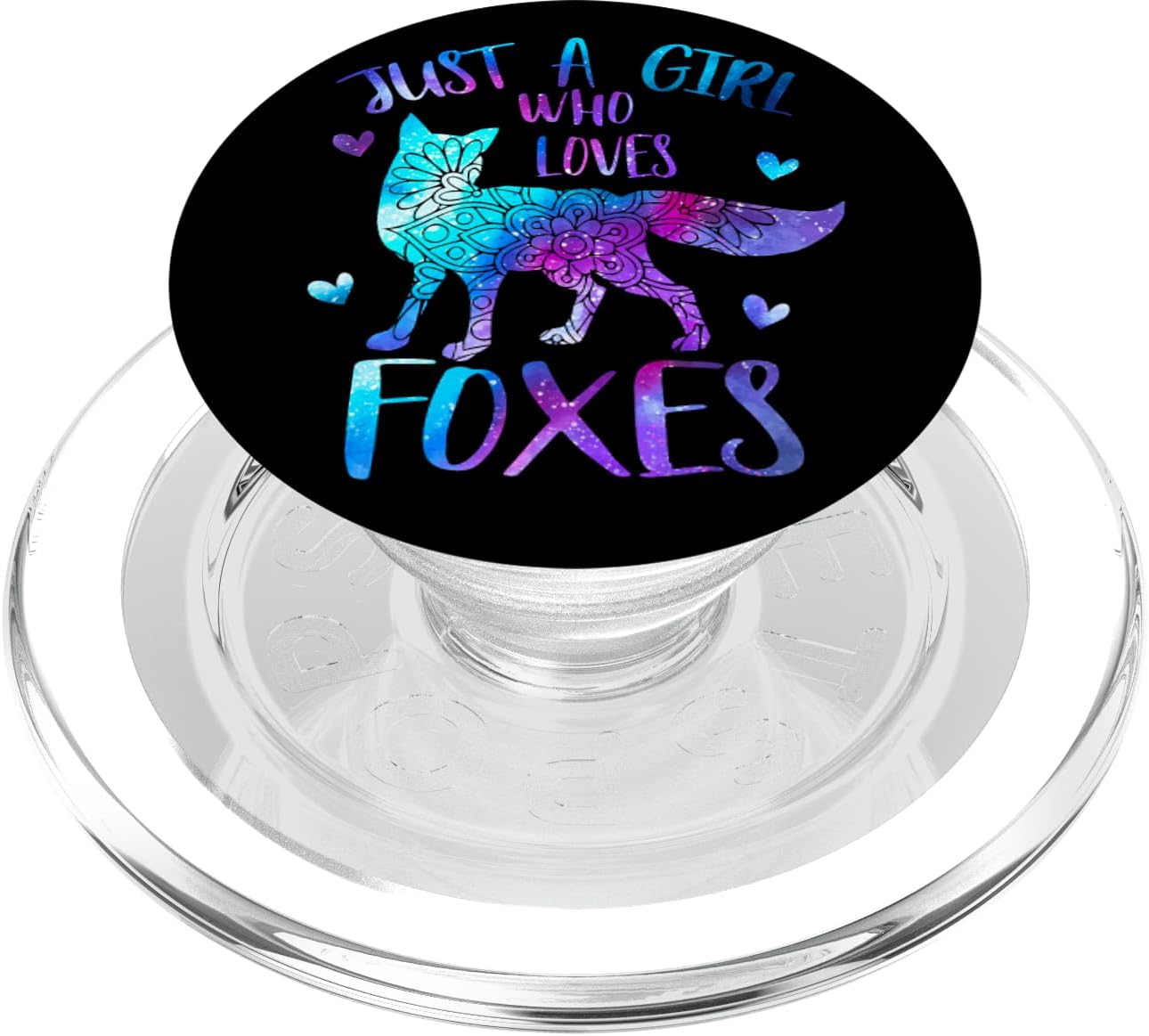 Just a Girl Who Loves Foxes Galaxy Space Cute Fox Girls PopSockets PopWallet for MagSafe