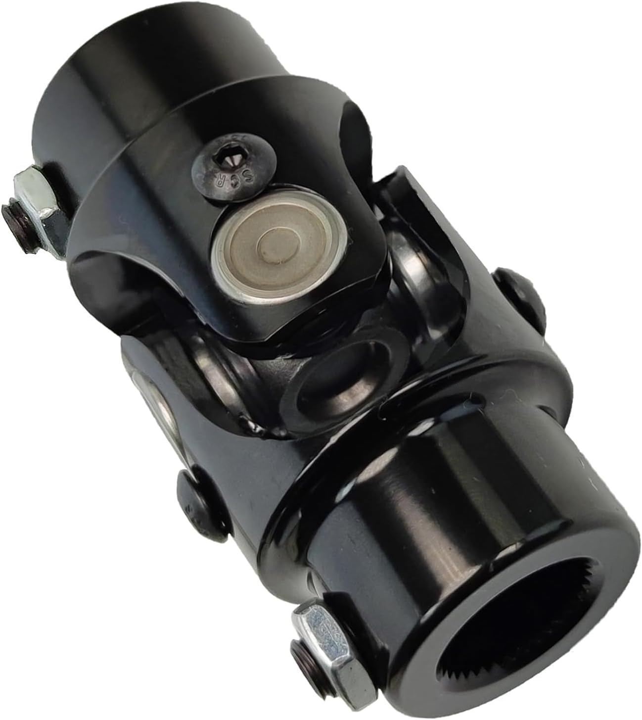 View 1 of 11/16-36 Spline X 3/4" DD Steering U Joint Coupler, 3/4 DD Steering Shaft U Joint, Steering Universal Joint, Automotive Replacement U-Joint Coupling