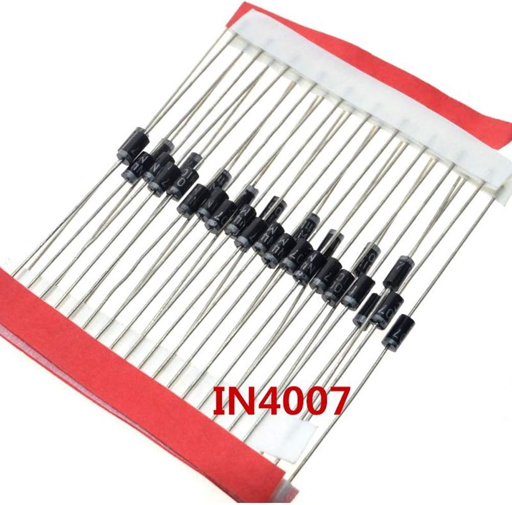 100 Diodes Redressement 1N4007 - 1000V 1A - Silicium Haute Tension - Pour Réparations Électroniques