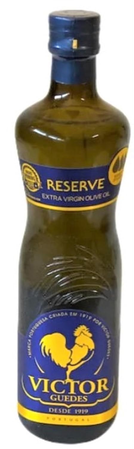 Pure Extra Virgin Olive Oil - Virgin Olive Oil - Aceite de Oliva Extra Virgen, Premium, EVOO - Victor Guedes El Gallo Reserve, 0.5 Acidity, Tradition Since 1919 by Serendipity Life (750ml)
