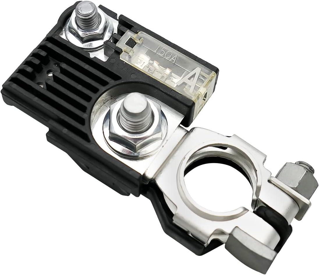 Battery Fusible Fuselink Fuse w/Positive Battery Terminal 150 Amp Single Pole Fuselink with M8 Nut and the M6 Nut for Fuse Connection Replace 1879001318