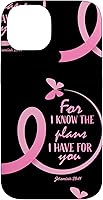 Vista 4 de Breast Cancer Gifts Women Mom Jeremiah 29 11 Butterfly Phone Case for iPhone 17