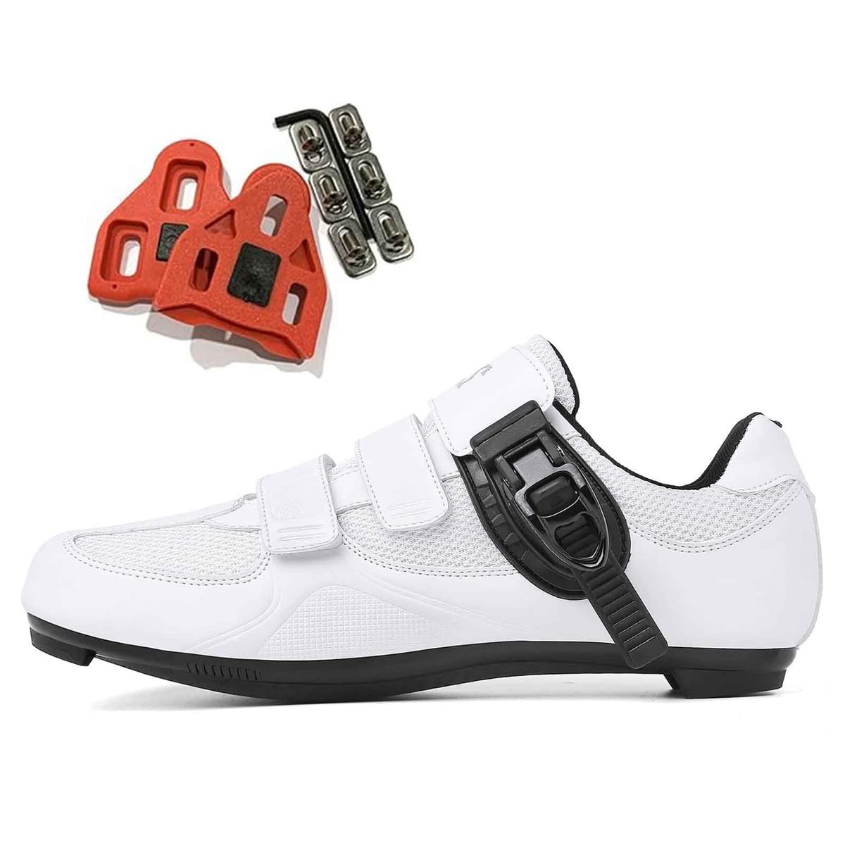 Scarpe da Ciclismo da Donna da Uomo, Scarpe da Ginnastica per Biciclette da Strada da Corsa al Coperto con Tacchette Delta Preinstallate Scarpe da Equitazione Comfort