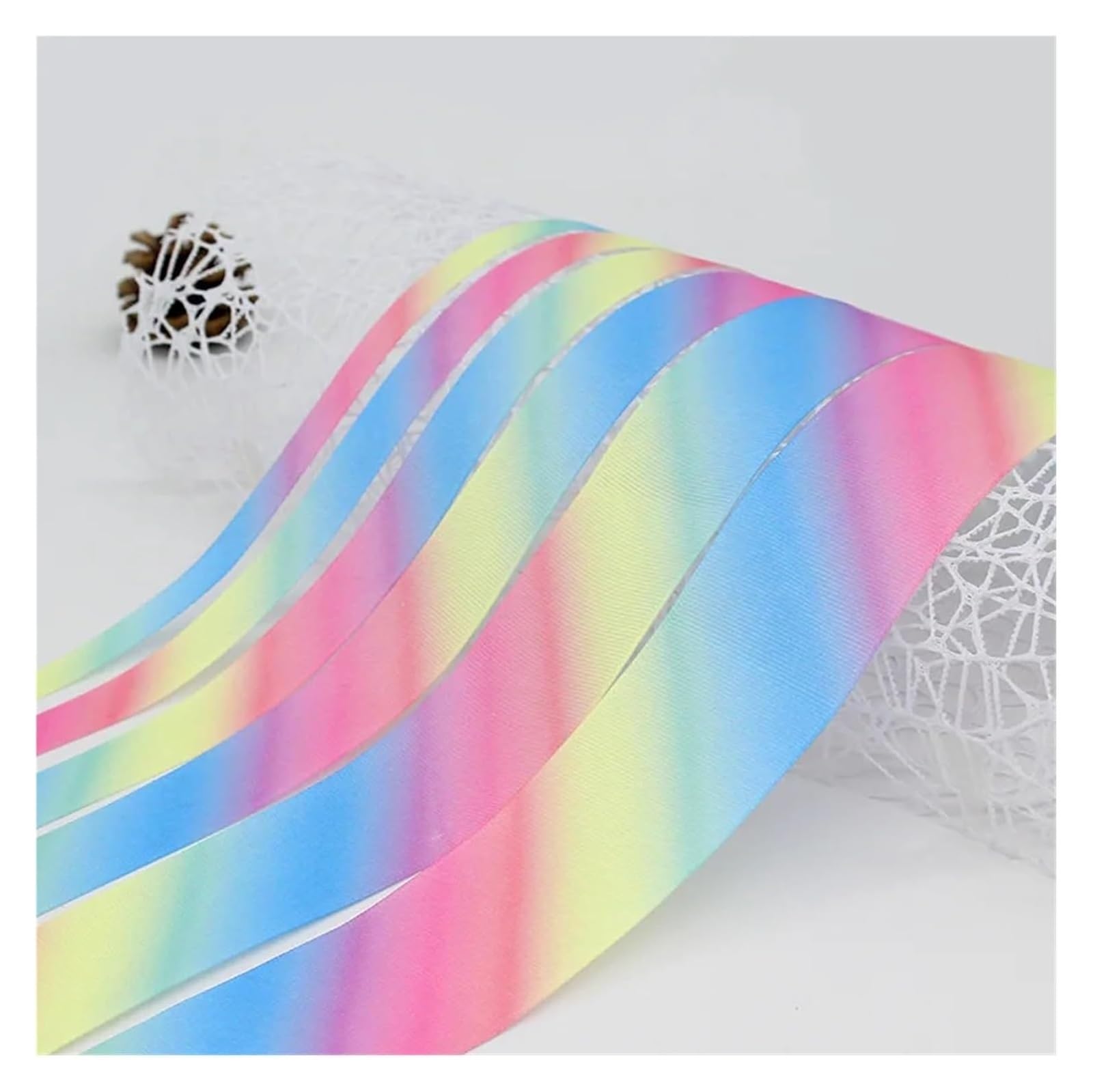 Cintas para envolver tartas, Cinta de grosgrain varios anchos, paquete 2 rollos 25 yardas(50MM Wide)
