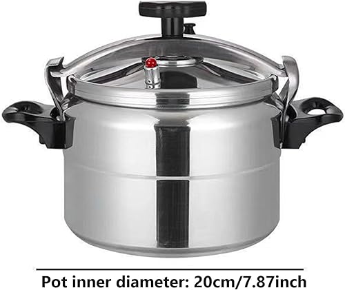 Miniatura 5 de Ollas a presión, olla a presión de aluminio con válvula de seguridad, 4 l, olla de gran capacidad, utensilios de cocina de inducción con asas
