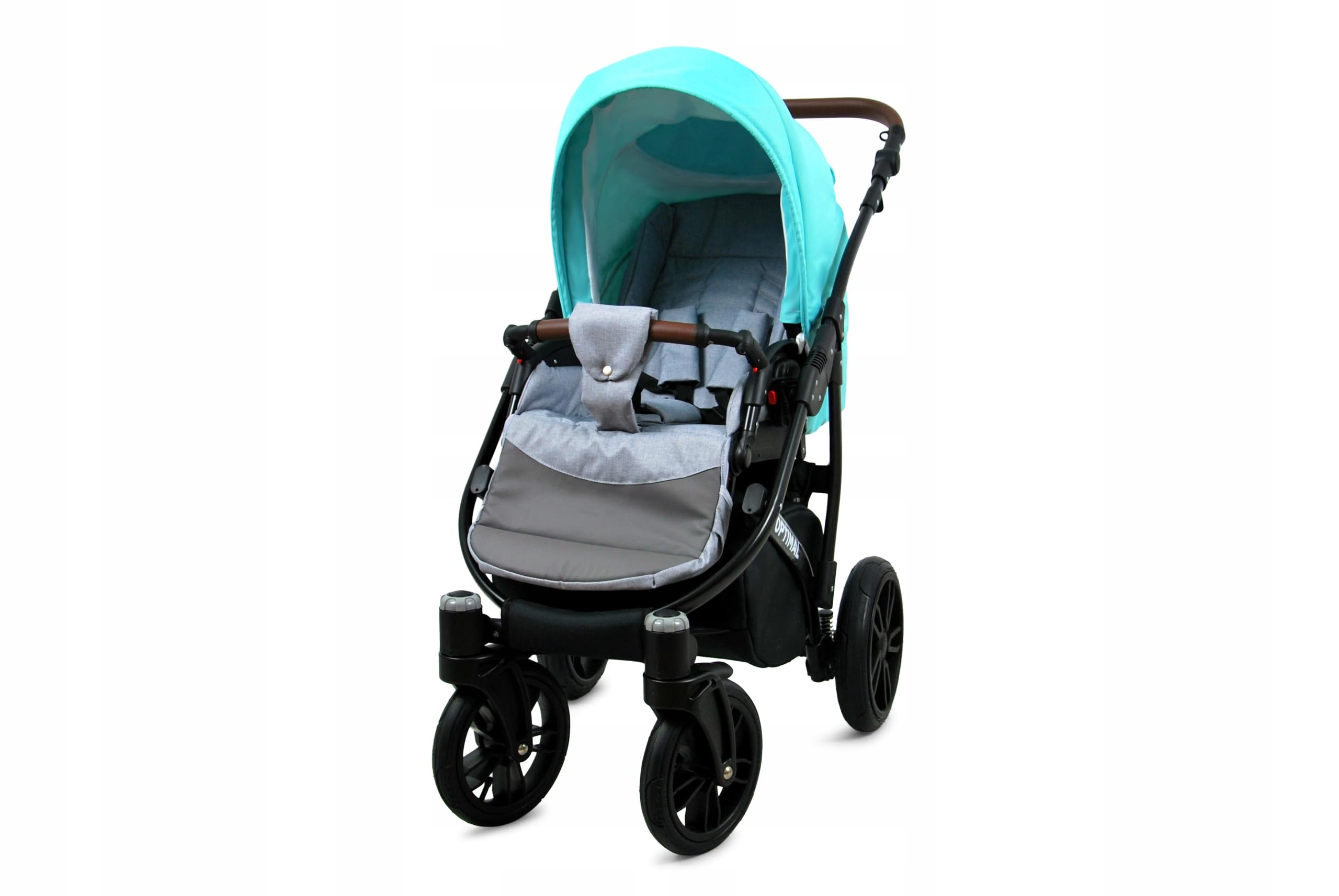 BabyLux® Bambini Passeggino Completo Set 3 in 1 - Optimal - incl. Navicella, Canna, Seggiolino Auto - Carrozzina Neonati Sistema Combinato - con Borsa fasciatoio, Copertura antipioggia ecc.