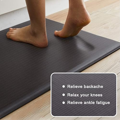 Miniatura 5 de Tapete antifatiga cómodo para suelo de cocina, almohadillas de grado comercial, almohadilla ergonómica para el suelo, alfombra de cocina para