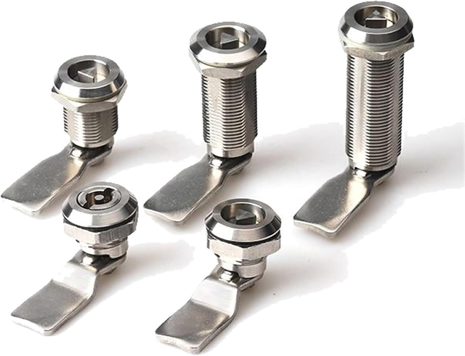 304 Stainless Steel Triangle Cam Lock MS705 Cabinet Lock Heightened for Distribution Box,tin Trunk Special Locks 1Pcs(Size C)