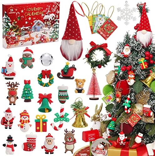 Advent Calendar 2022 Christmas Tree Decorations Indoor for Boys Girls Christmas Ornaments Set for Adults Kids Teens and Friends Christmas Decorations for the Home