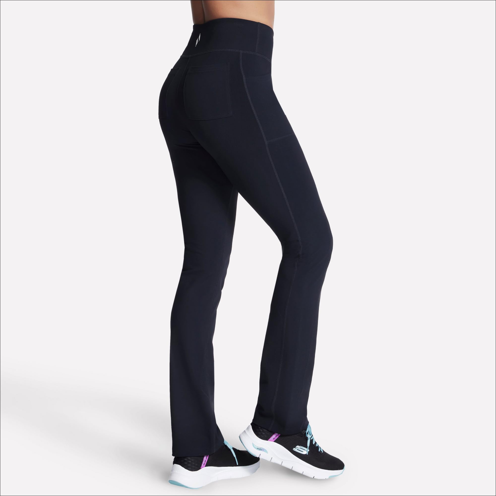 Skechers Women's Gowalk Pant Joy High Waisted, Black, Large