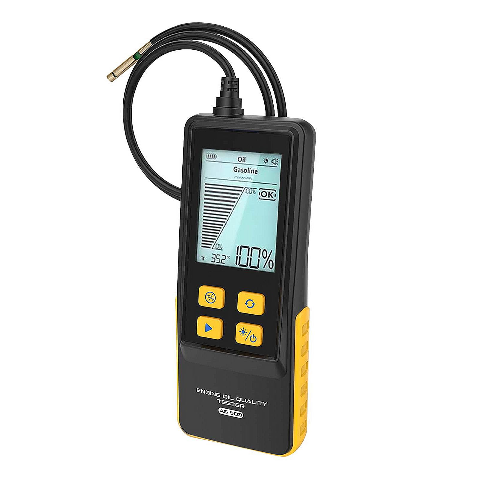 Tester Liquido Freni Digitale AS503 con Schermo LCD 2,8" e Sonda ad Alta Precisione