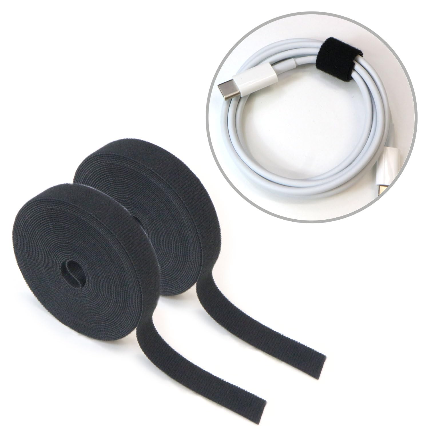 天然麻紐ロール グレー面ファスナーセット ラッピング・収納結束 Amazon.co.jp: 面ファスナー ロール 【幅15mm 長さ5m】 2個入り 両面