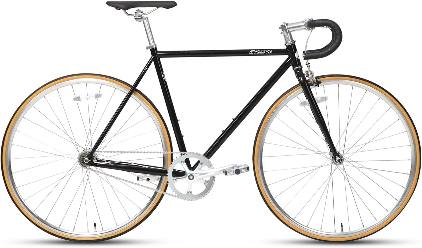 AVASTA 700c Fixie Bike Fixed Gear Bicycle Aluminum Handle FIXED GEAR Flip Flop Hub Multicolor