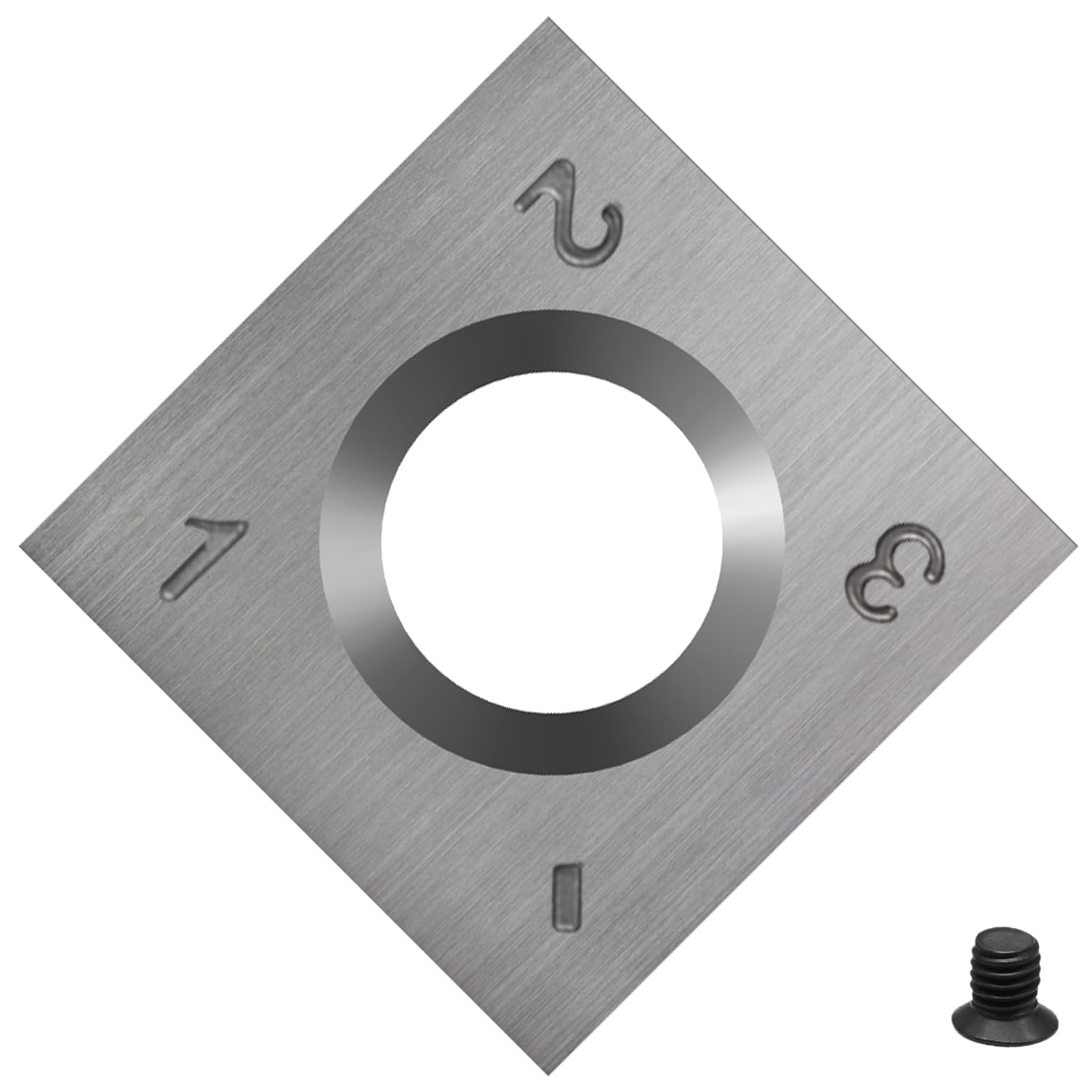 14mm Standard Square Straight Tungsten Carbide Replacement Cutter Inserts Knives 14mm x 14 x 2mm for Grizzly T21348 and Woodworking Spiral Helical